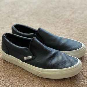 Black slip on vans